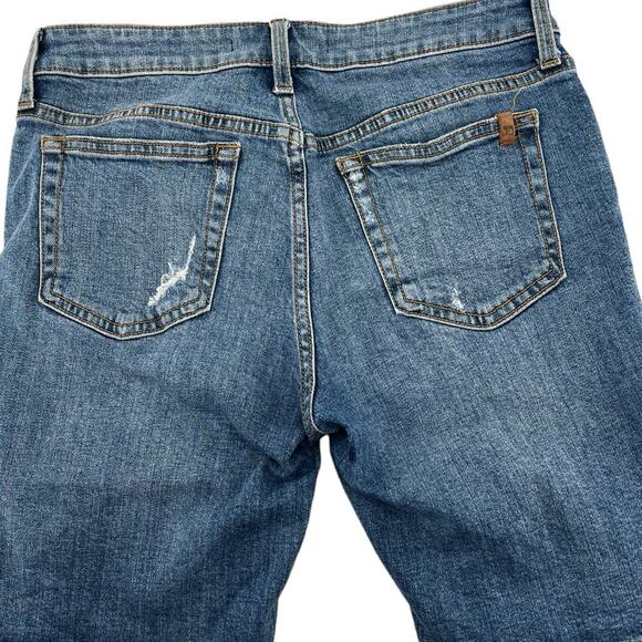 Joe’s Jeans Mid-length Shorts Factory Distressed Medium Wash Women's Size 27 - Picture 3 of 7